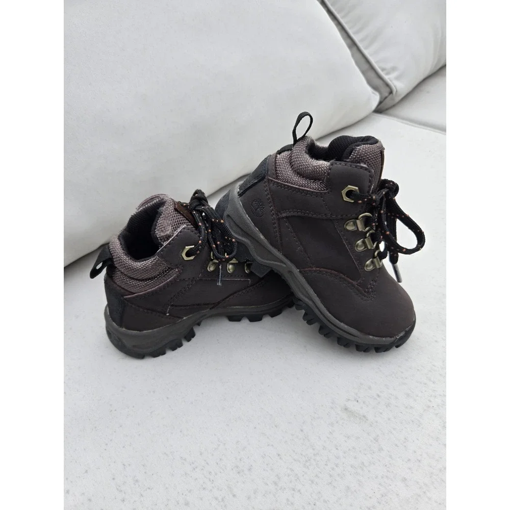 Timberland Toddler‎ Dark Brown Leather Keele Ridge Mid Hiker Boot US 7.5